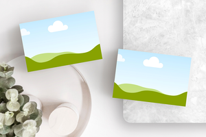 Canva Minimal Two Business Card Mockup