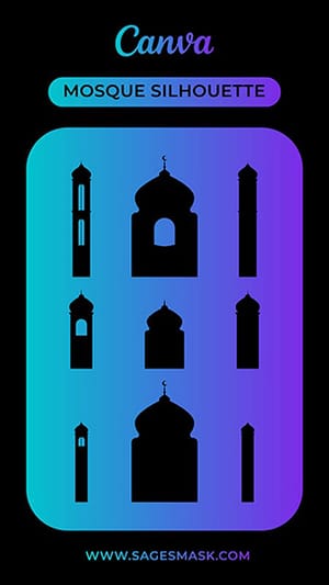 Canva Mosque Silhouette Elements