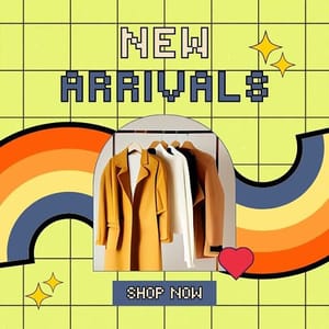 Canva New Arrivals Gradient Retro Instagram Post