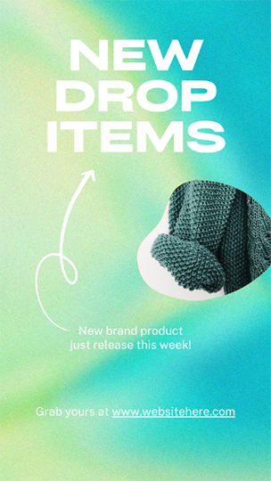 Canva New Drop Items Vibrant Gradient Story