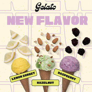 Canva New Flavor Gelato Instagram Post