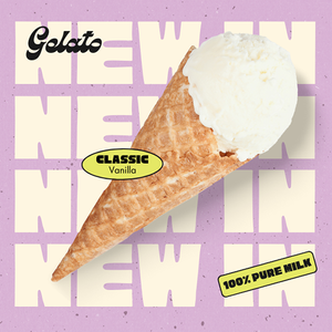 Canva New In Classic Vanilla Gelato Instagram Post