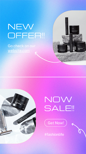 Canva New Offer Now Sale Vibrant Gradient Story