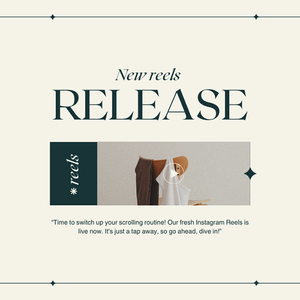 Canva New Reels Release Branding Fashion Instagram Post