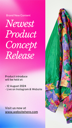 Canva Newest Product Concept Release Vibrant Gradient Story