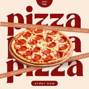 Canva Pizza Italian Fast Food Instagram Post