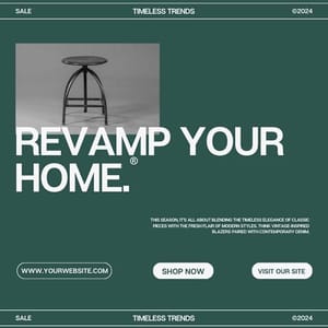 Canva Revamp Your Home Furniture Instagram Post