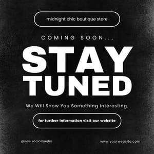 Canva Stay Tuned Fashion Meetnight Instagram Post