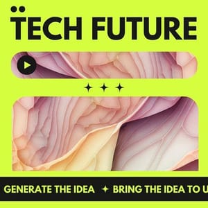 Canva Techno Tech Future Instagram Post