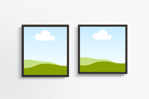 Canva Two Black Frame Mockup