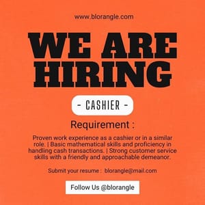 Canva We Are Hiring Blorangle Instagram Post