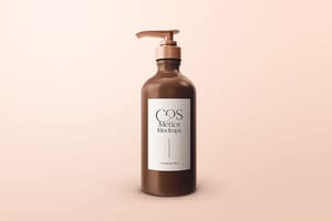 Photoshop Cosmetic Bottle Mockup Mistyrose