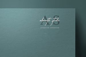 Photoshop Creative Tosca Alacarte Studio Paper Logo Mockup