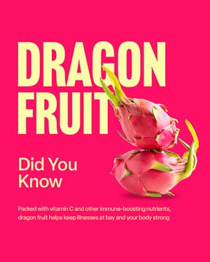 Photoshop Did You Know Dragon Fruit Instagram Post