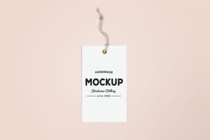 Photoshop Hanging Label Tag Mockup