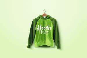 Photoshop Hoodie Mockup Green