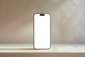 Image Aesthetic Minimal Stand iPhone Mockup