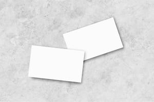 Image Business Card On Textured Wall Background Mockup