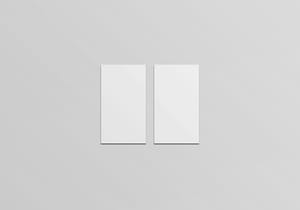 Image Business Card Pair On Clean Background Mockup