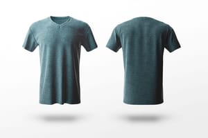 Image Floating V-Neck T-Shirt Mockup