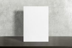 Image Paper Mockup Raw Industrial