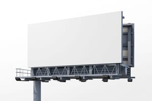 Image Right Side View Highway Billboard Mockup