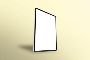 Image iPad Pro Mockup Right Facing Pear Background