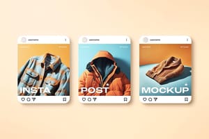 Photoshop Instagram Post UI Mockup