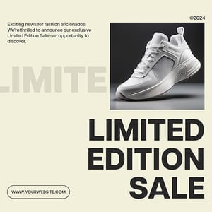 Photoshop Limited Edition Sale Fashion Instagram Post