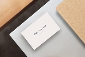 Photoshop Minimal Realistic Business Card Mockup