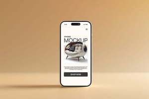 Photoshop Minimal Stand Iphone Mockup