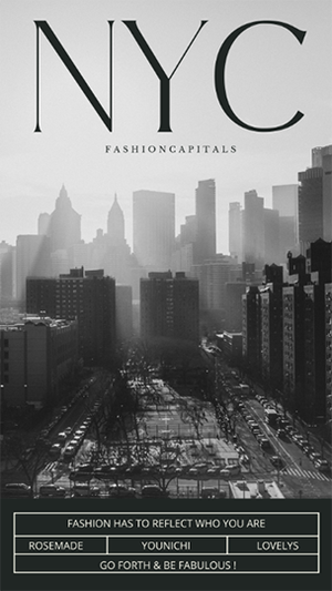 Canva NYC Fashion Capitals Aesthetic Fashion Story