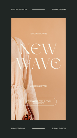 Canva New Wave Aesthetic Fashion Story