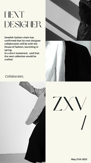 Canva Next Designer Aesthetic Fashion Story