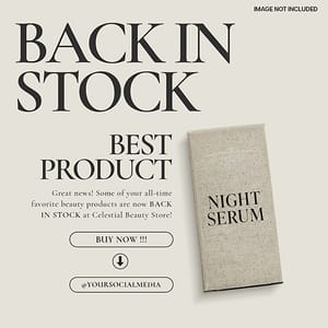 Photoshop Back In Stock Beauty Instagram Post