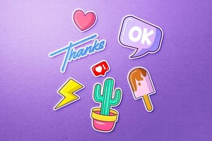 Photoshop Custom Fun Sticker Mockup