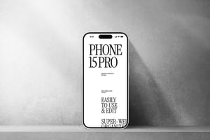 Photoshop Realistic iPhone Mockup on Wall