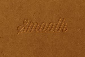 Photoshop Smooth Carboard Paper Logo Mockup