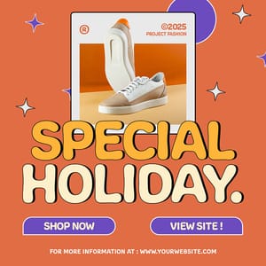 Special Holiday Retro Fashion Instagram Post