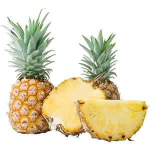 Sticker 3 Piece Pineapple Fruit