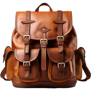 Sticker Backpack Brown 4