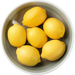 Sticker Lemon Fruit On Bowl