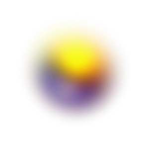 Sticker Yellow and Purble Round Gradient