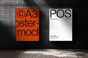 Photoshop Two Frame Poster Mockup