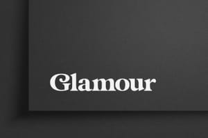 Photoshop Black Glamour Logo Mockup