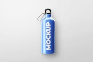 Photoshop Bottle Mockup Lay on Ground