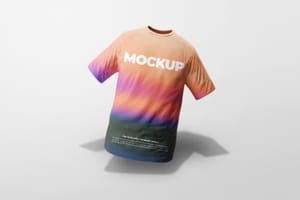 Photoshop Floating Sports T-Shirt Mockup