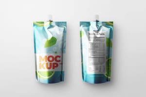 Photoshop Foil Spout Pouch Mockup