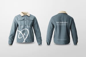 Photoshop Front and Back Streetwear Jacket Mockup