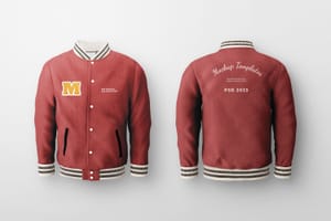 Photoshop Front and Back Varsity Jacket Mockup